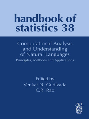 cover image of Computational Analysis and Understanding of Natural Languages